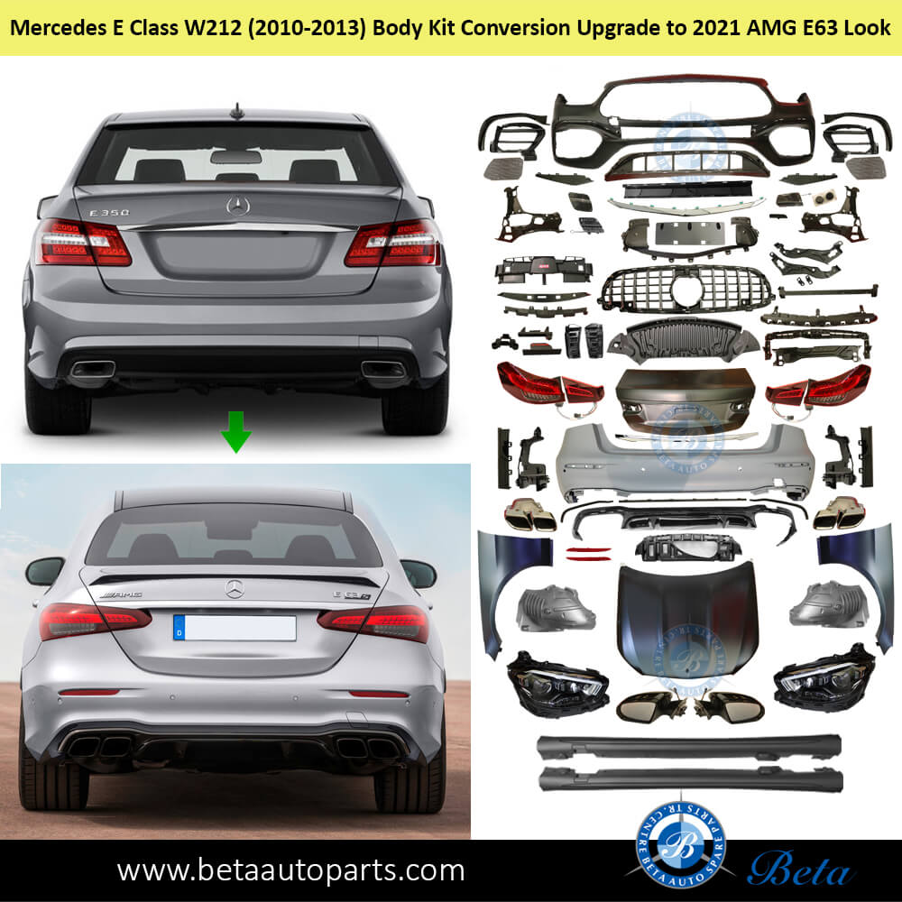 Mercedes E-Class W212 (2010-2013), Body Kit Conversion Upgrade to 2021 AMG E63 Look, China