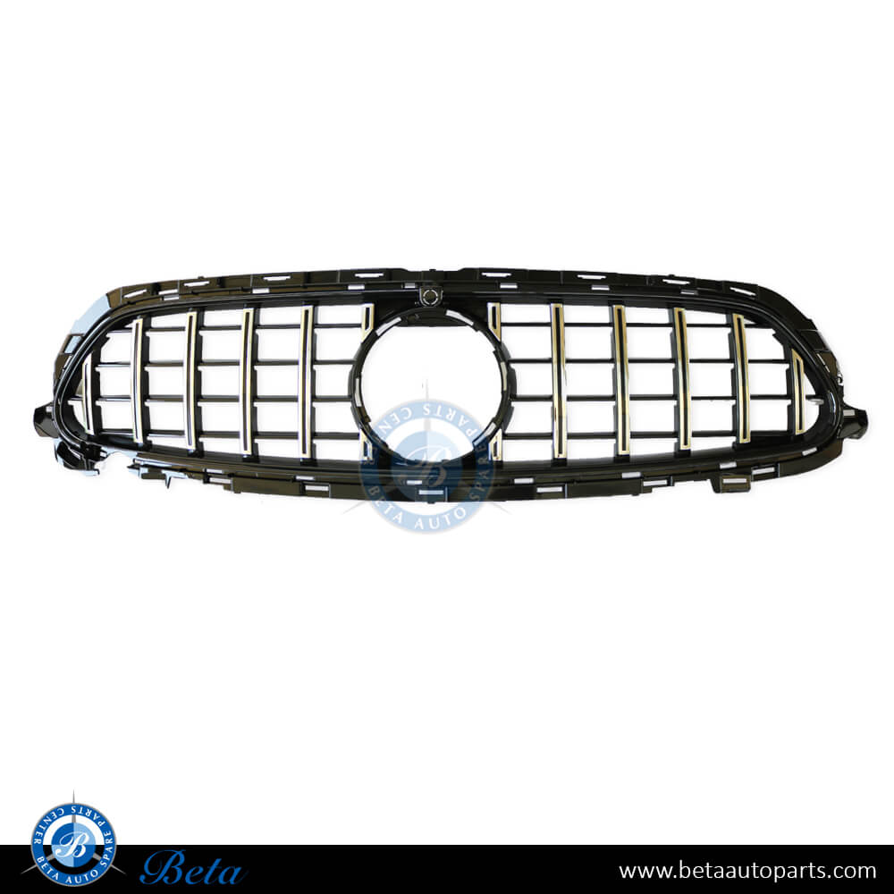 Grille GT look Black and Chrome color for Mercedes E-Class W213 2021-Up models, Part Number 2138883A23