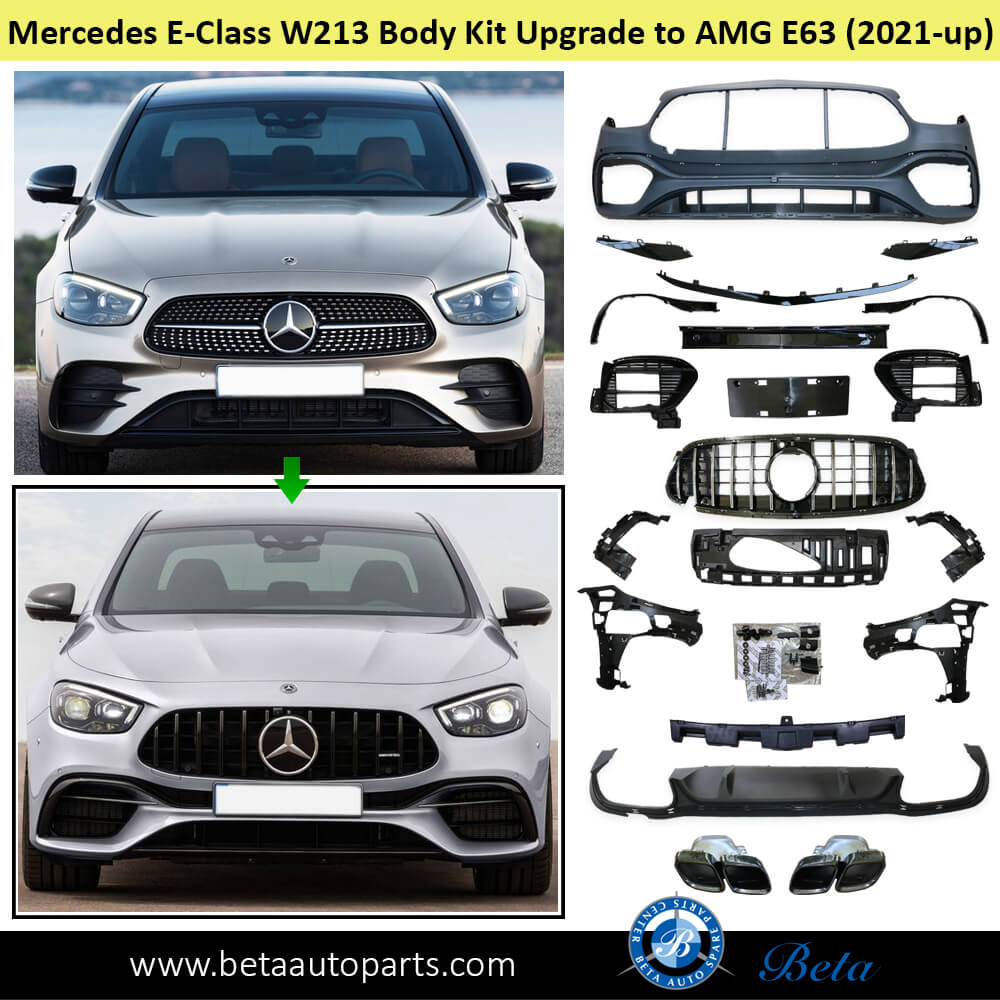 Mercedes E-Class W213 (2021-Up), Body Kit Upgrade to AMG E63 look without Rear Bumper for AMG, China