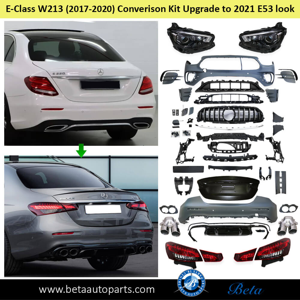 Mercedes E-Class W213 (2017-2020), Conversion Kit Upgrade to 2021 AMG E53 look