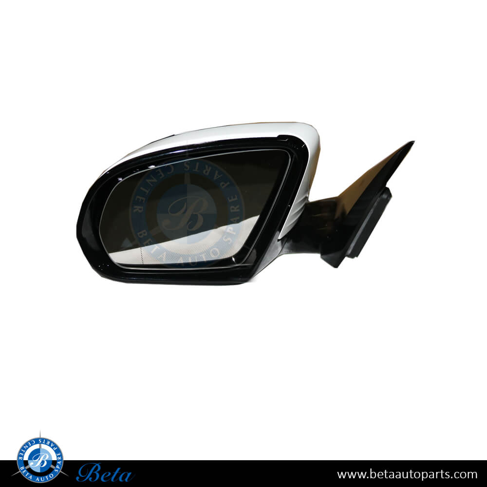 Left Side Side Mirror Assembly with Memory, Folding, Blind Sport and GPS for Mercedes E-Class W213 2017-up models, Part Number 2138104701