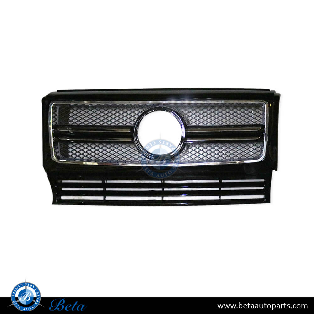 Radiator Grille - Black for Mercedes G-Class W463 1992-2017 models, Part Number 4638800523