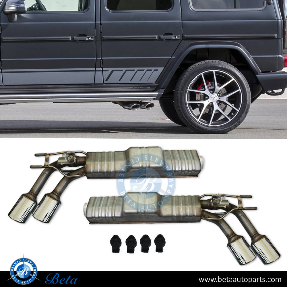 Exhaust System AMG G63 for G500 for Mercedes G-Class W463 2018-up models, Part Number 4634904700 / 4634904800