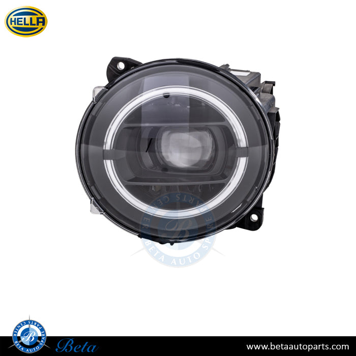 Left Side Headlamp Dynamic LED Black for Mercedes G-Class W463 2018-up models, Part Number 4639067101