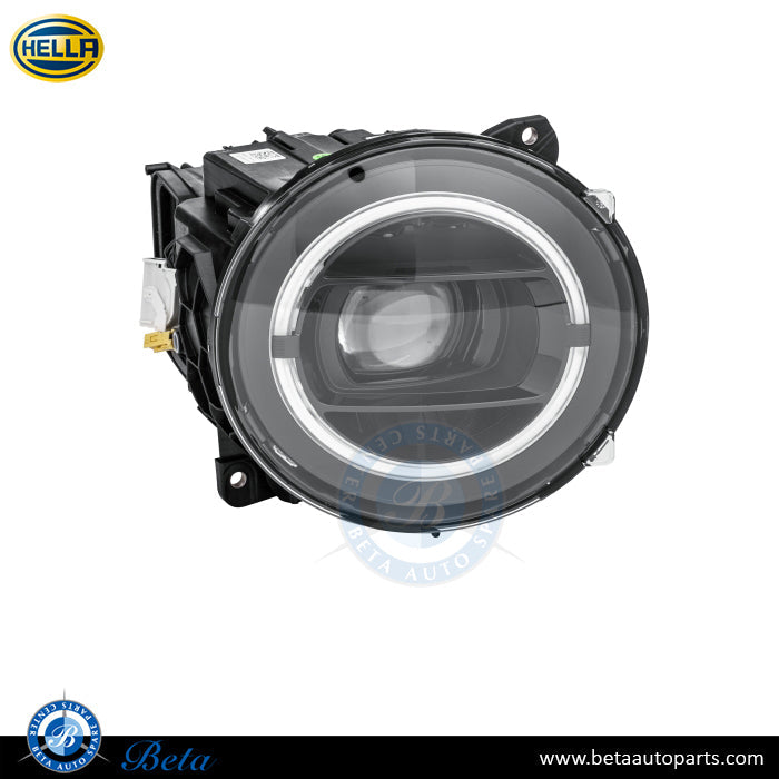 Right Side Headlamp Dynamic LED Black for Mercedes G-Class W463 2018-up models, Part Number 4639067201