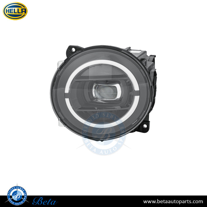 Left Side Headlamp Static LED Black for Mercedes G-Class W463 2018-up models, Part Number 4639064301