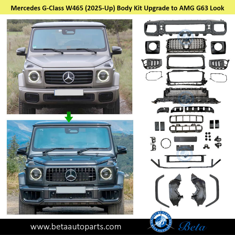 Mercedes G-Class W465 G500 Body Kit Upgrade to AMG G63 Look after fixing