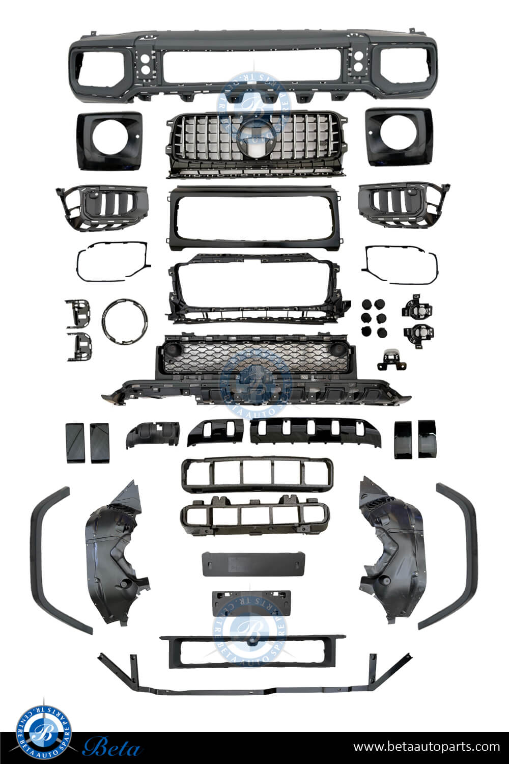 Mercedes G-Class W465 G500 Body Kit Upgrade to AMG G63 Look