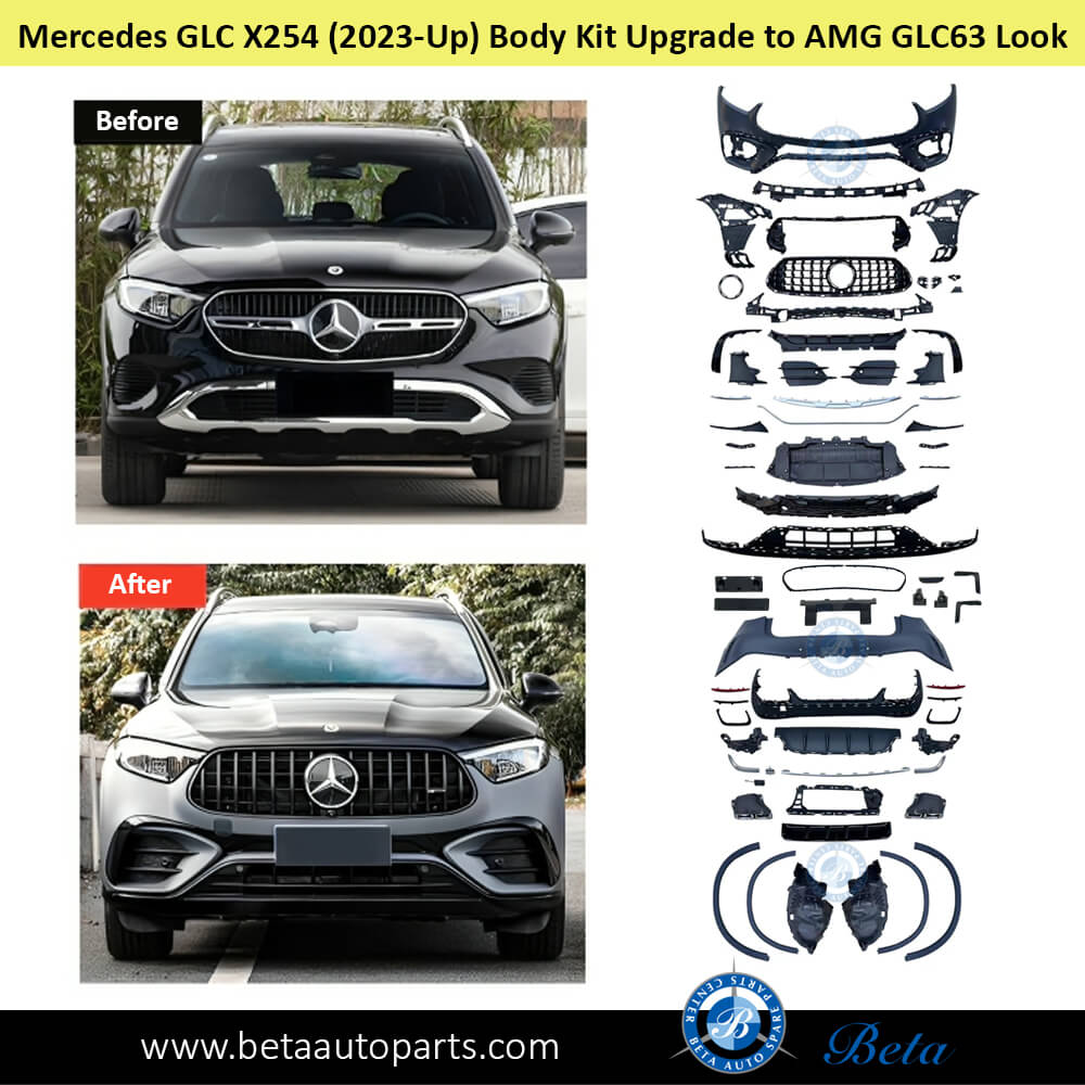 Body Kit Upgrade to GLC63 Look for Mercedes GLC X254 2023-Up models front side