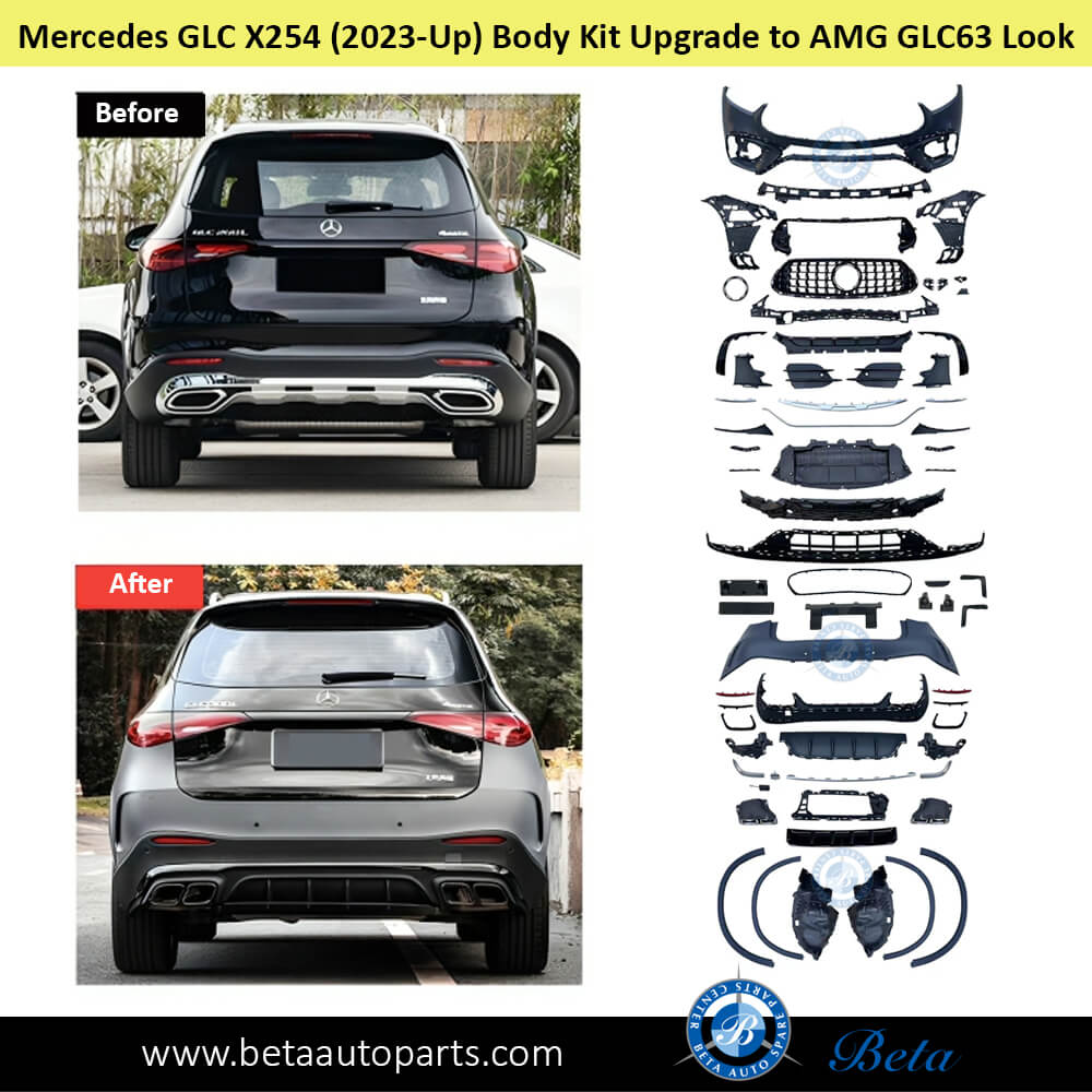 Body Kit Upgrade to GLC63 Look for Mercedes GLC X254 2023-Up models rear side