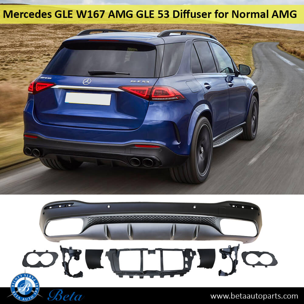 Mercedes GLE-Class W167 (2019-Up), Rear Diffuser AMG GLE 53 for Normal AMG, China, 1678853109