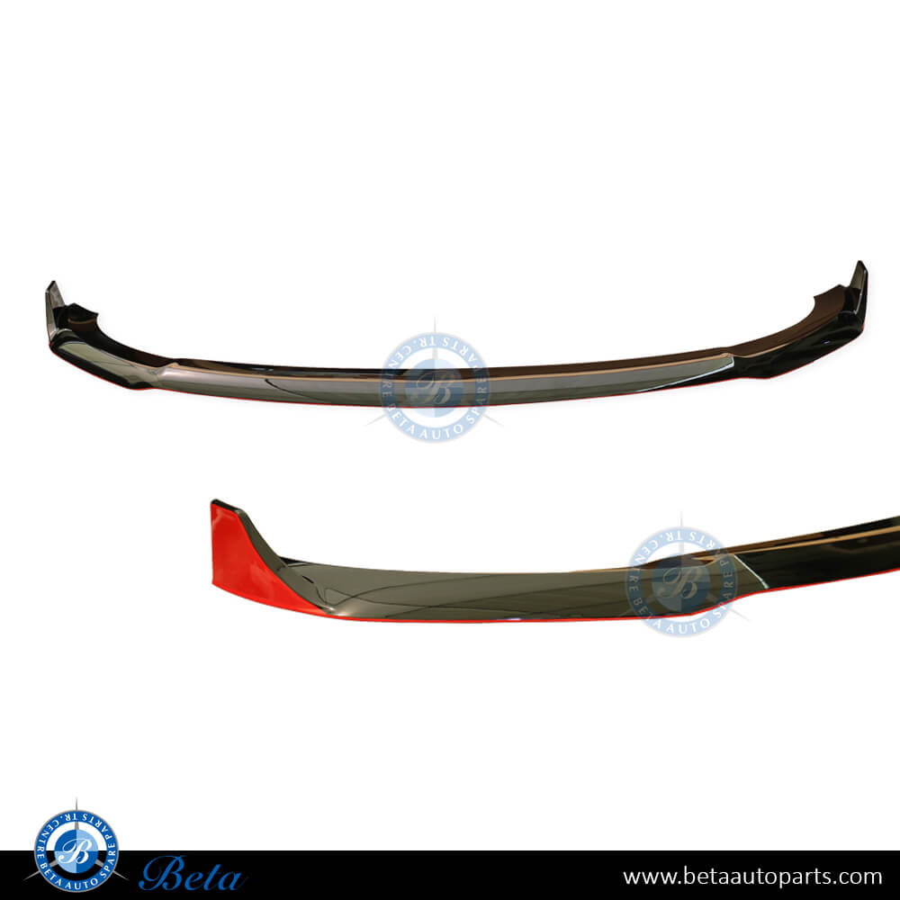 Mercedes GLE-Class W167/C167 (2019-2022), Front Bumper Lower Spoiler BBS Look (Black and Red), China