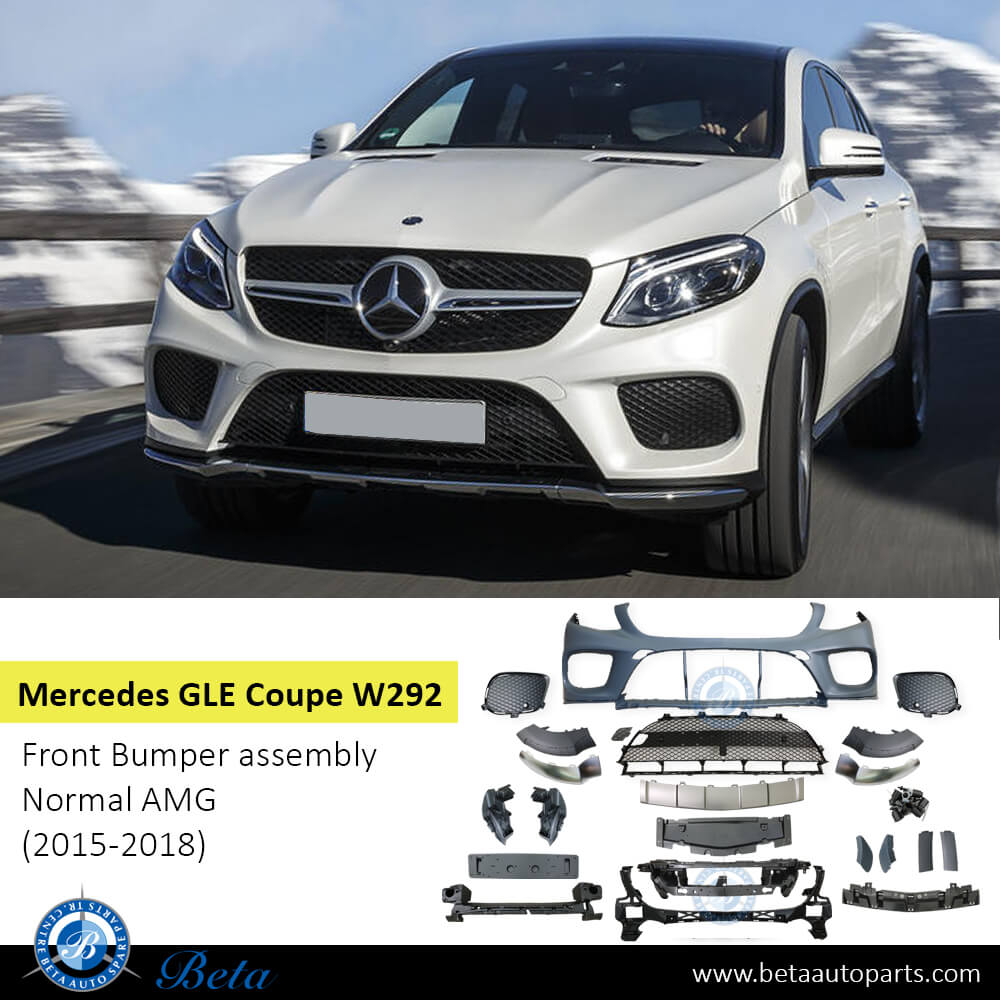 Mercedes GLE-Class Coupe C292 (2015-2018), Front Bumper with Active Parking Normal AMG, Taiwan, 2928851925