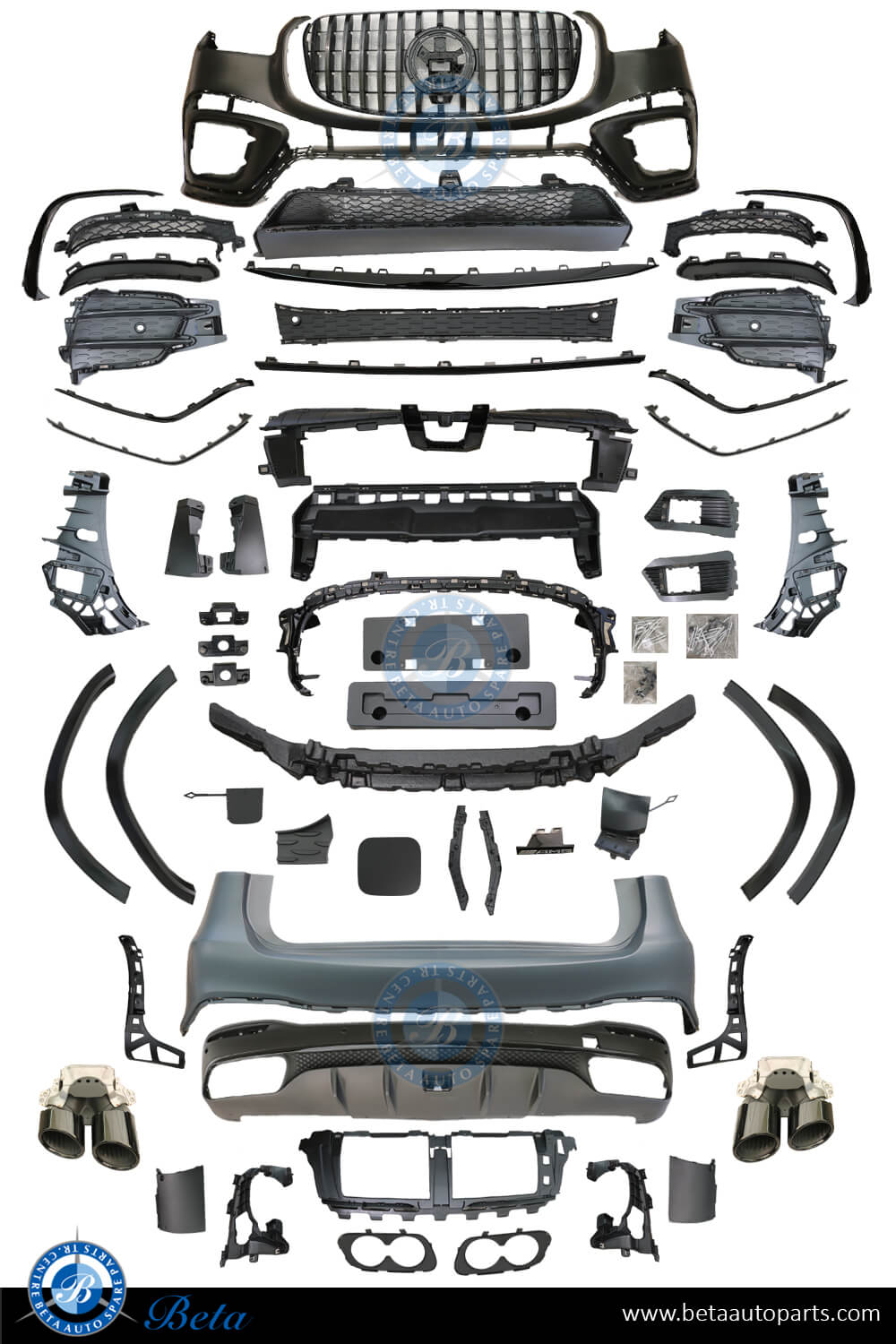 Normal AMG 2024 Look Body Kit for Mercedes GLS X167 2020-Up models