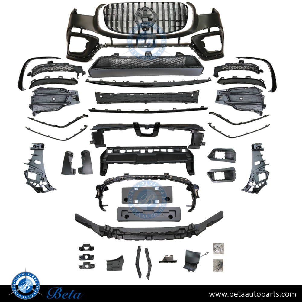 Front Bumper Normal AMG for Mercedes GLS-Class 2020-Up models