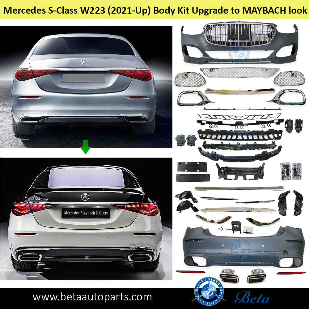 Mercedes S-Class W223 (2021-Up), Body Kit Upgrade to Maybach look, China