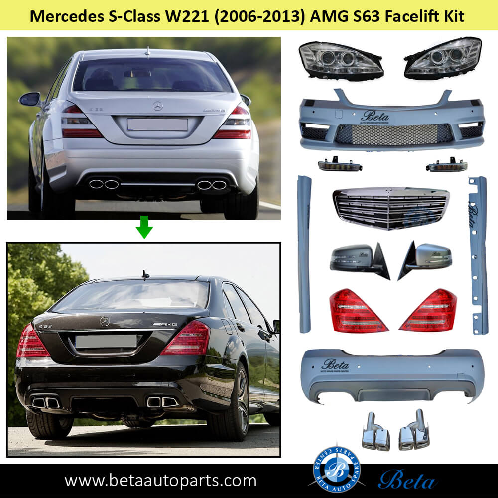 Mercedes S-Class W221 (2006-2013), AMG S63 Facelift Conversion Kit