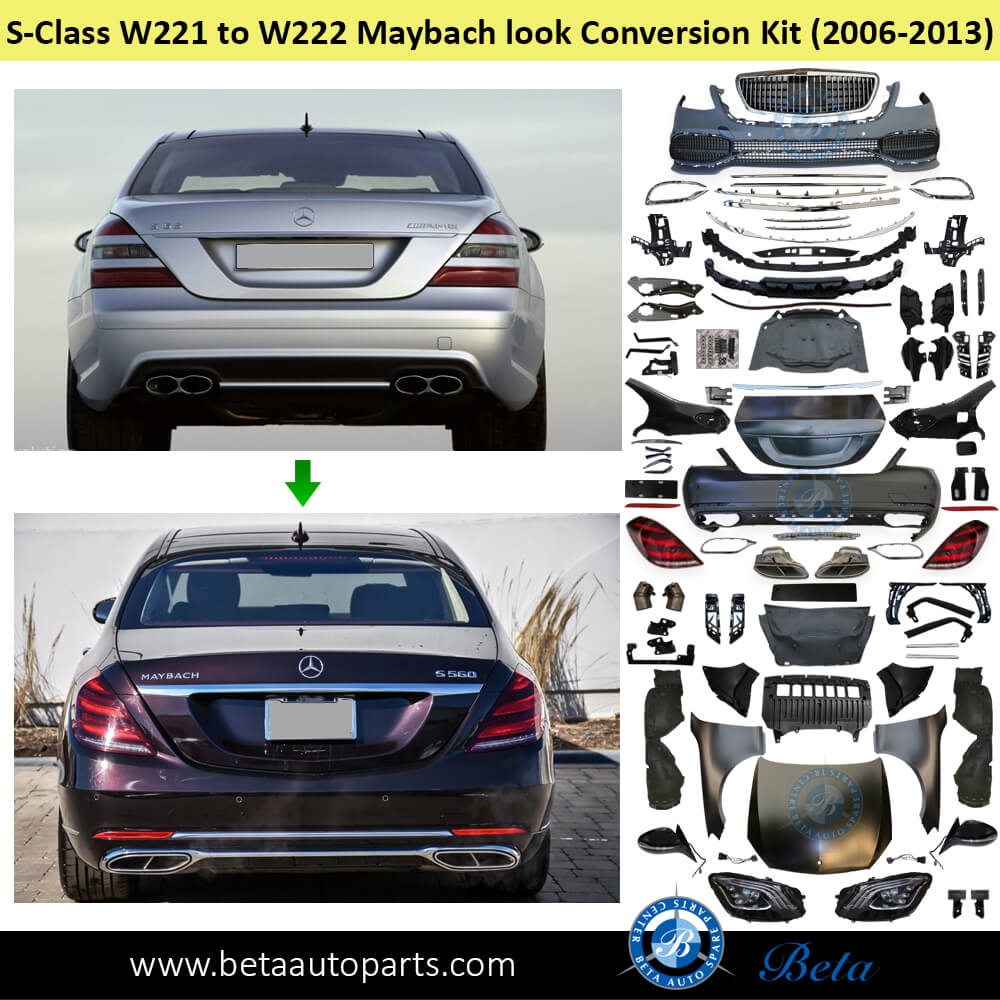 Mercedes S-Class W221 (2006-2013), Conversion Kit Upgrade to W222 MAYBACH look, China