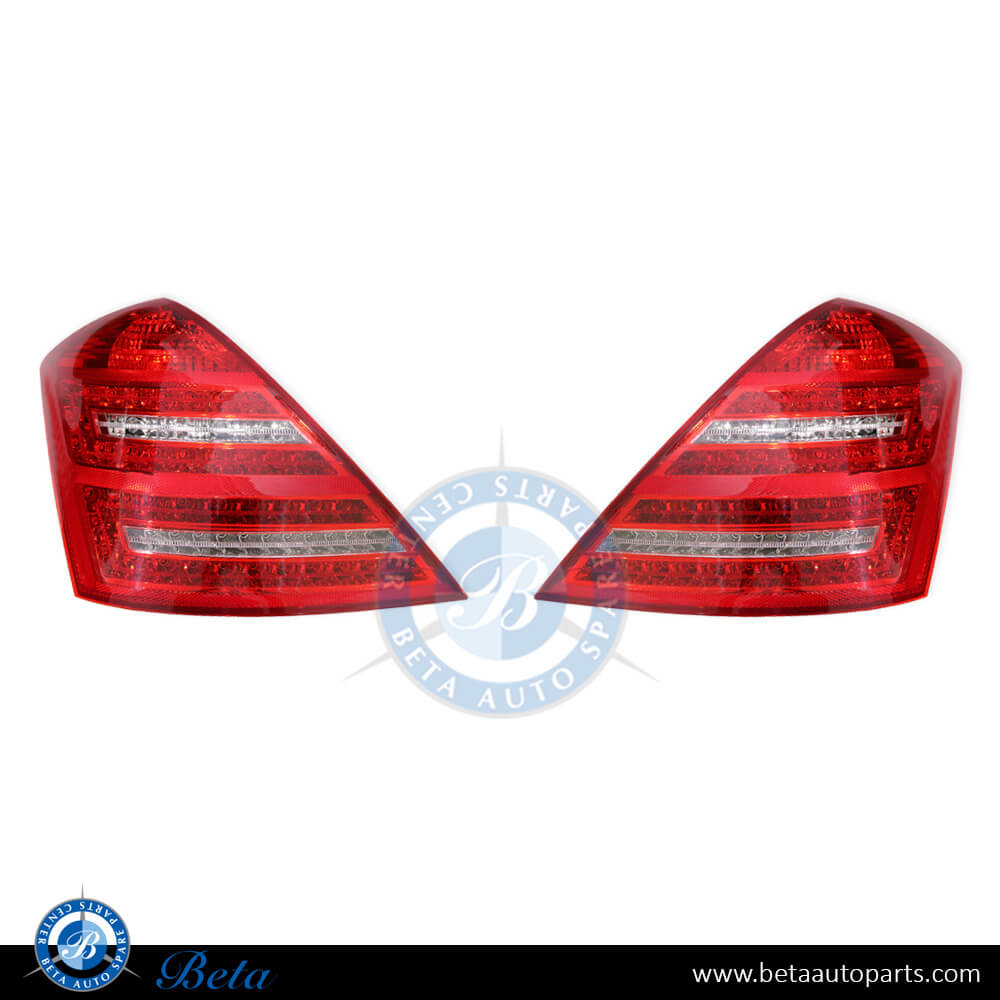 Tail lamp in Red and Clear modified for Mercedes S-Class W221 2006-2009 models