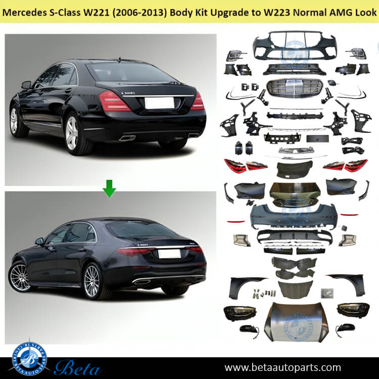 Mercedes S-Class W221 (2006-2013), Conversion Kit Upgrade to W223 Normal AMG Look, China