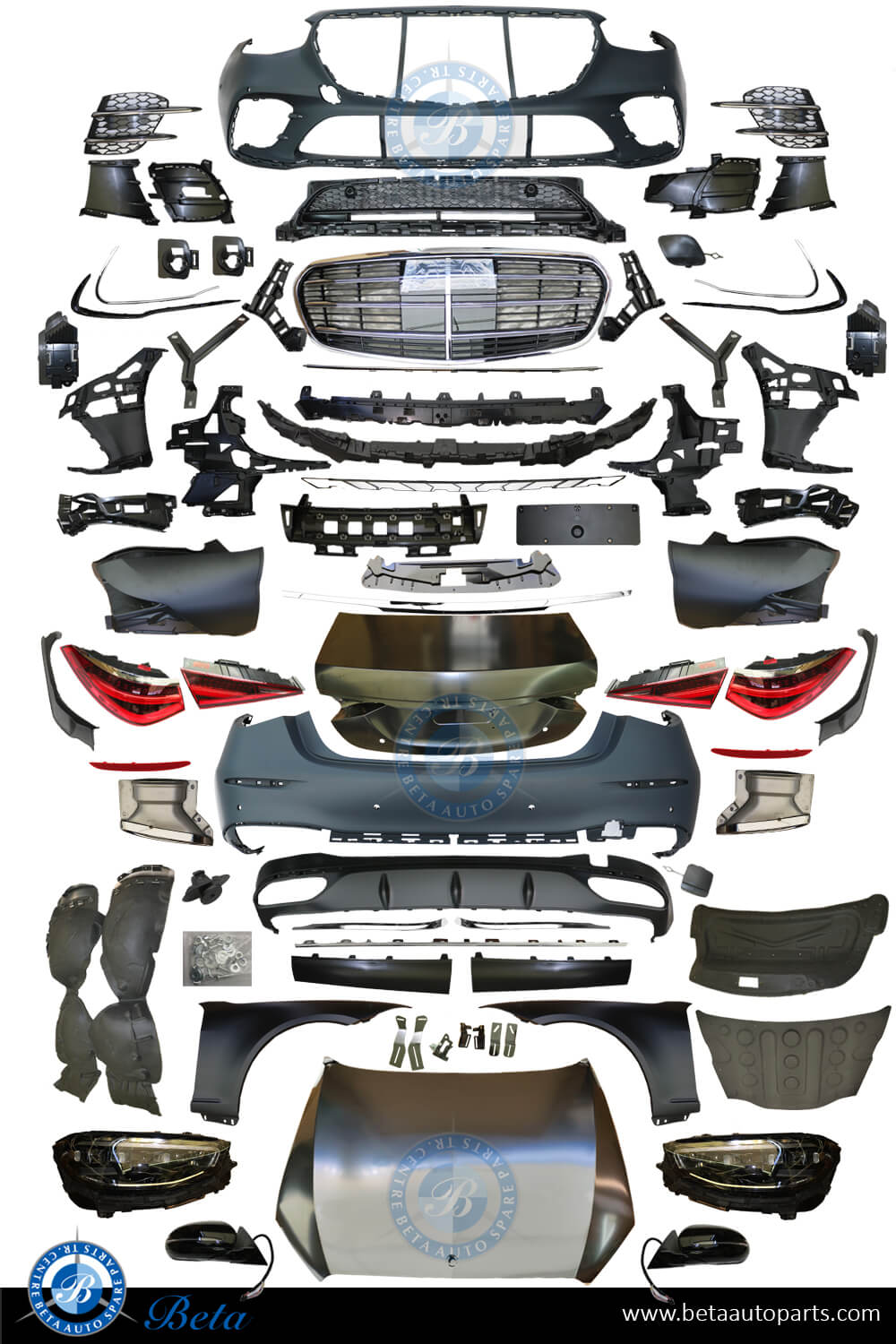 Mercedes S-Class W221 (2006-2013), Conversion Kit Upgrade to W223 Normal AMG Look, China