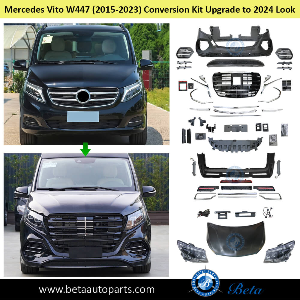 Mercedes Vito W447 Body Kit Conversion Upgrade to 2024 Look – Beta Auto ...