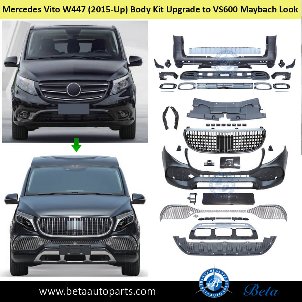 Mercedes Vito W447 (2015-Up), Body Kit Upgrade to VS600 Maybach Look, China