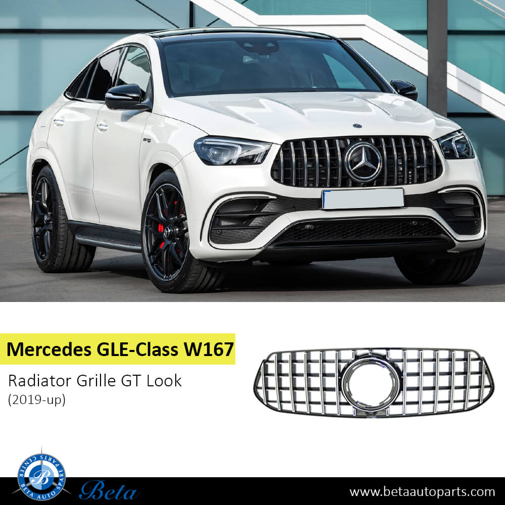 Mercedes GLE-Class W167 (2019-up), Grille GT Look (Black and Chrome), China, 1678881A00