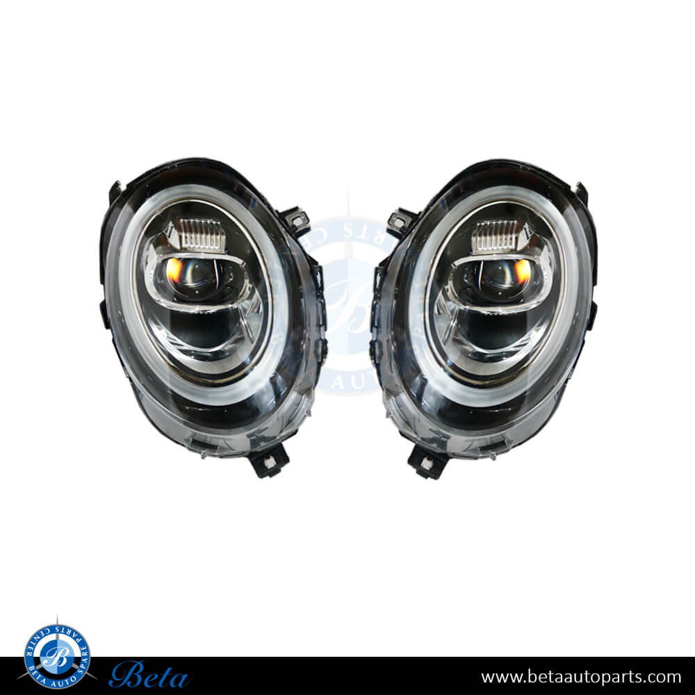 Headlamp Upgrade from Normal to LED Black Color for Mini Cooper F55/F56 2014-up models, Part Number 63117298311 / 63117298312