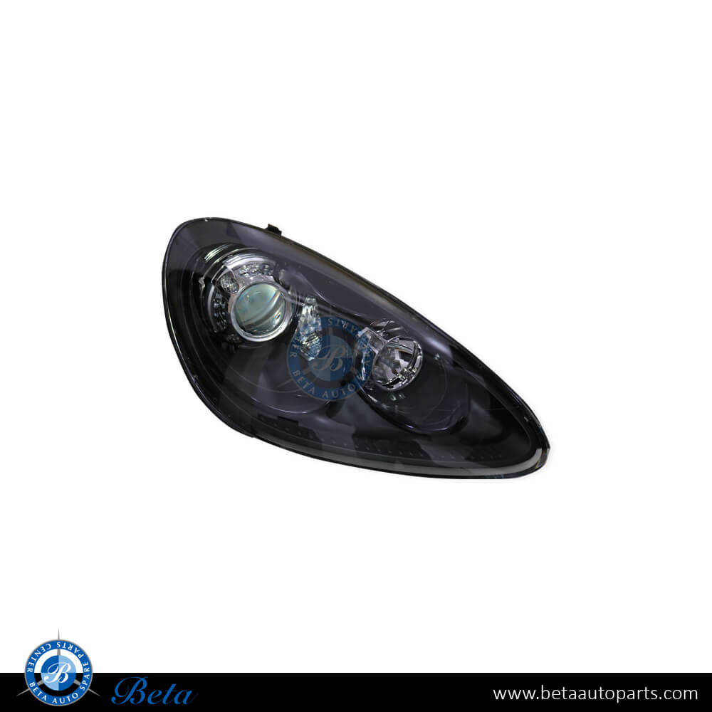 Right Side Headlamp Adaptive Xenon Balck for Porsche Cayenne 2011-2014 models, Part Number 95863128200