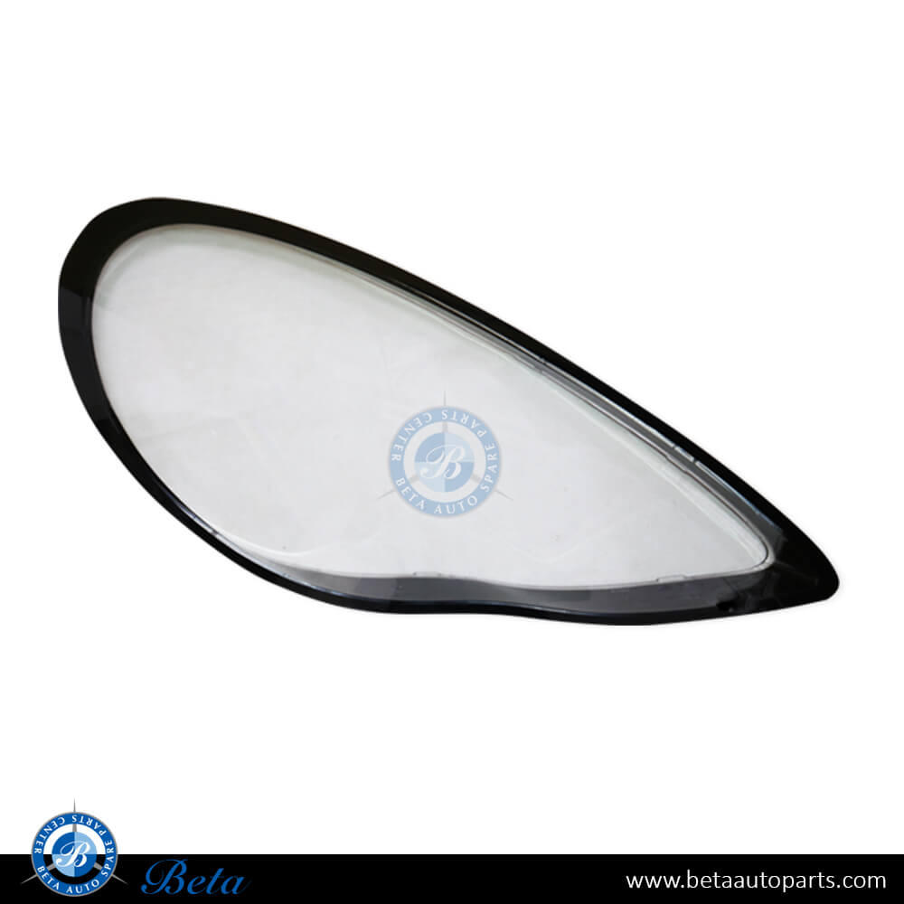 Right Side Headlamp Lens for Porsche Panamera 2010-2013 models, Part Number 97063115654