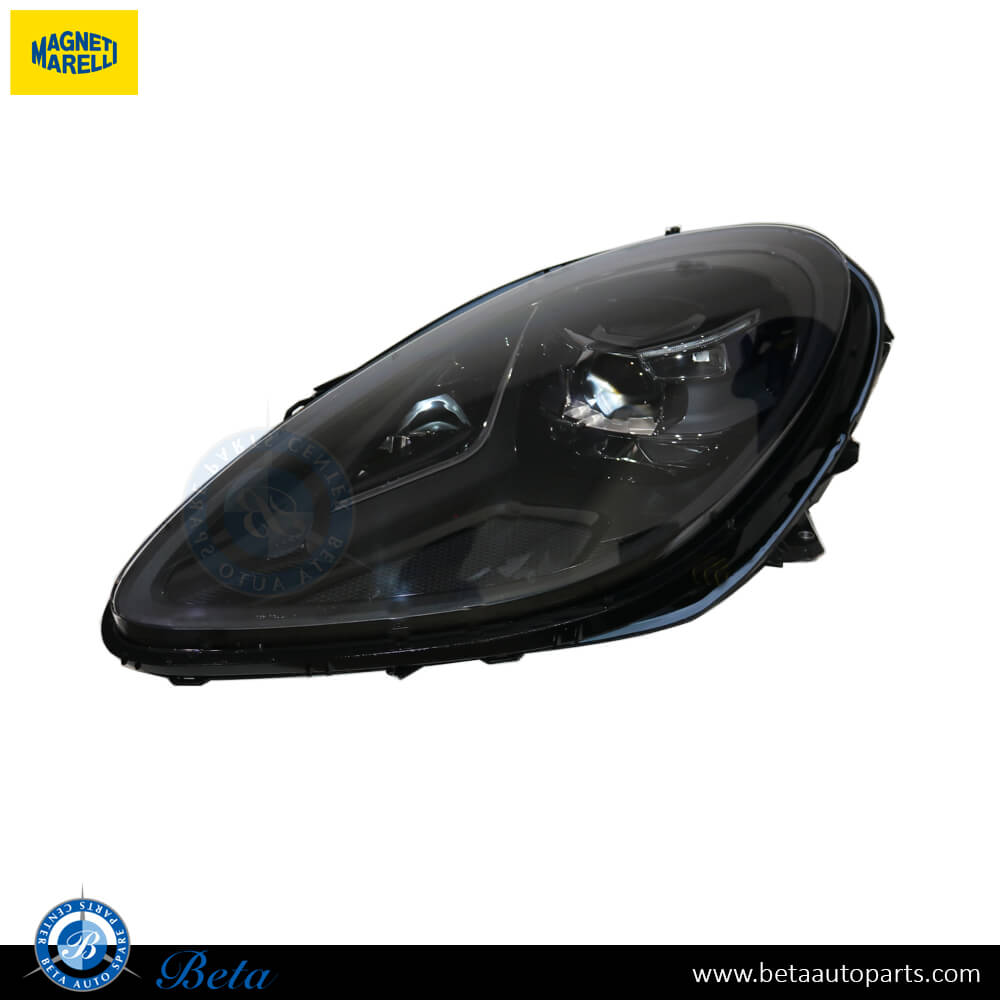 Left Side Headlamp Frame Color Black for Porsche Macan 2019-up models, Part Number 95B941079AH