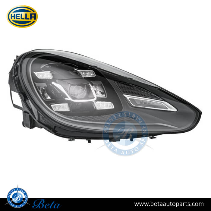 Right Side Headlamp LED for Porsche Cayenne 2015-2017 models, Part Number 95863128602 / 95863128601 / 95863128600