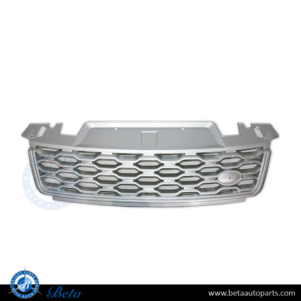 Grille SVR Look Silver Color for Range Rover Sport 2018-up models, Part Number LR098747