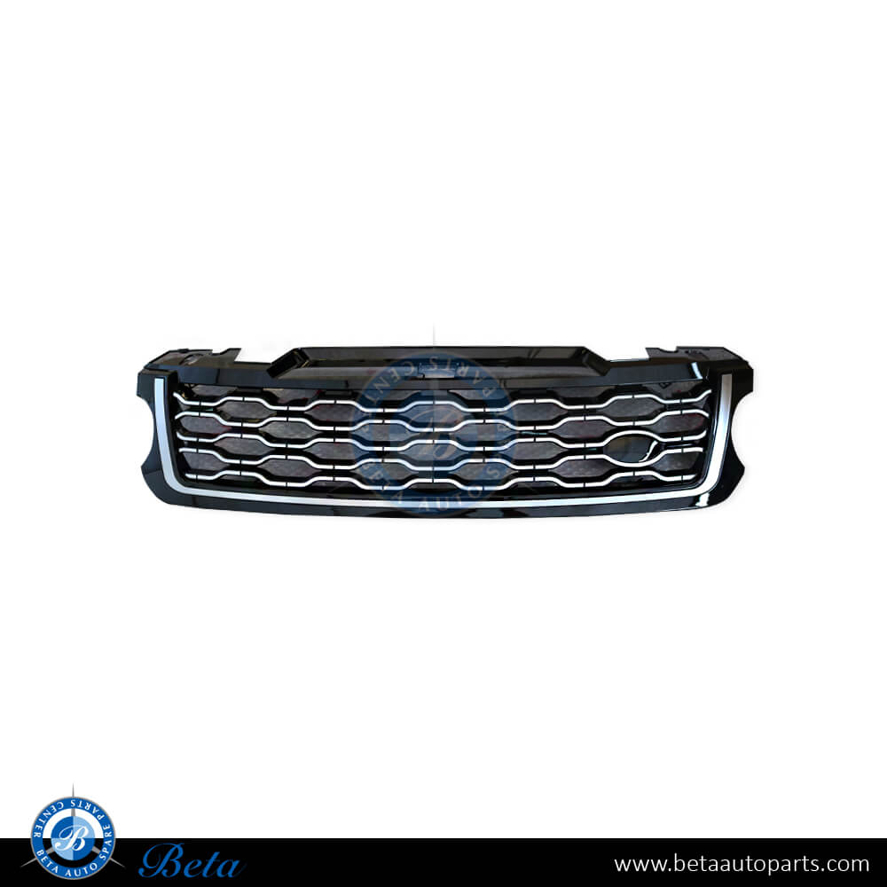 Grille Upgrade to 2018 look Silver Color for Range Rover Sport 2013-2017 models, Part Number LR044119