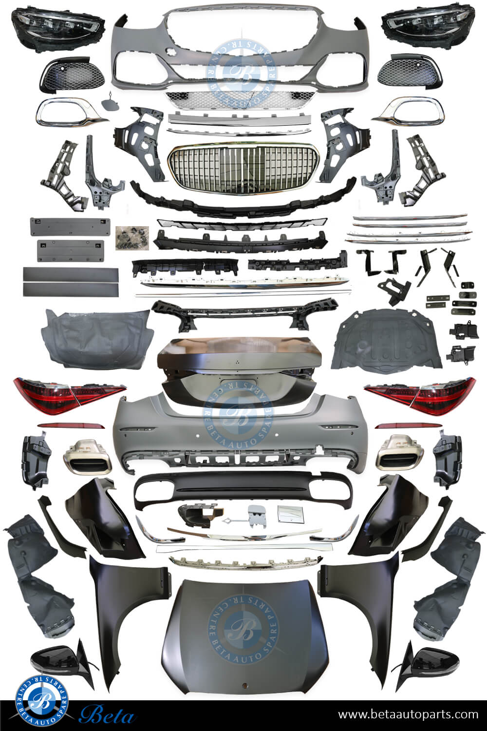 Mercedes S-Class W221 (2006-2013), Conversion Kit Upgrade to W223 MAYBACH Look, China