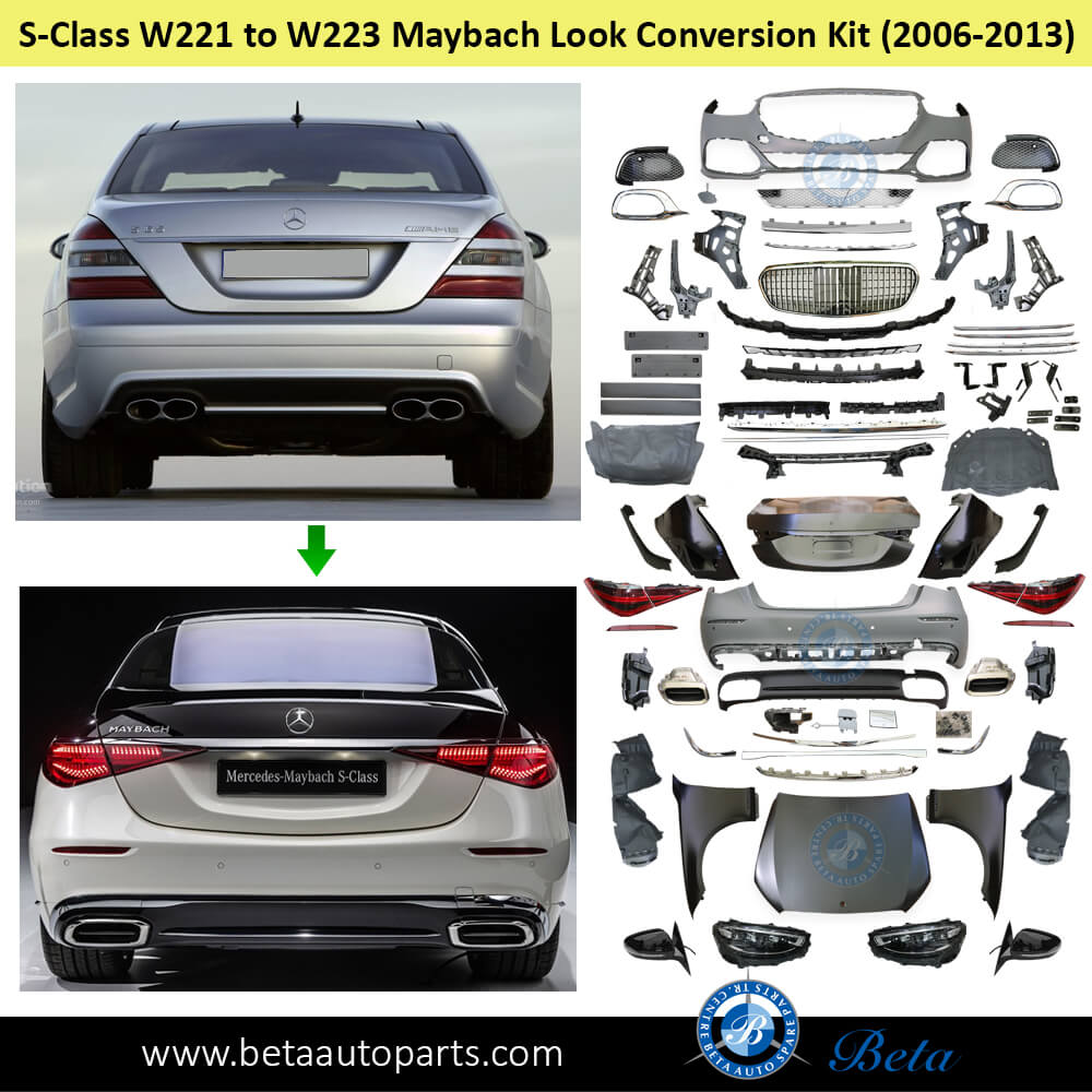 Mercedes S-Class W221 (2006-2013), Conversion Kit Upgrade to W223 MAYBACH Look, China