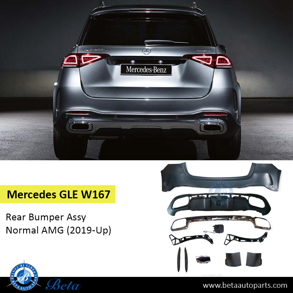 Mercedes GLE-Class W167 (2019-Up), Rear Bumper Normal AMG, China, 1678851203