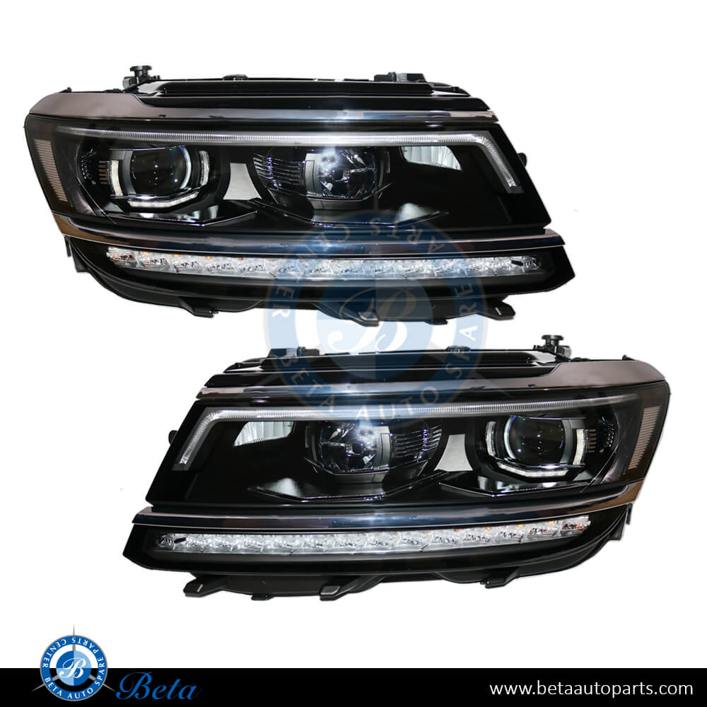 Headlamp Upgrade from Halogen to LED for Volkswagen Tiguan 2017-up models, Part Number 5NB941005B / 5NB941006B