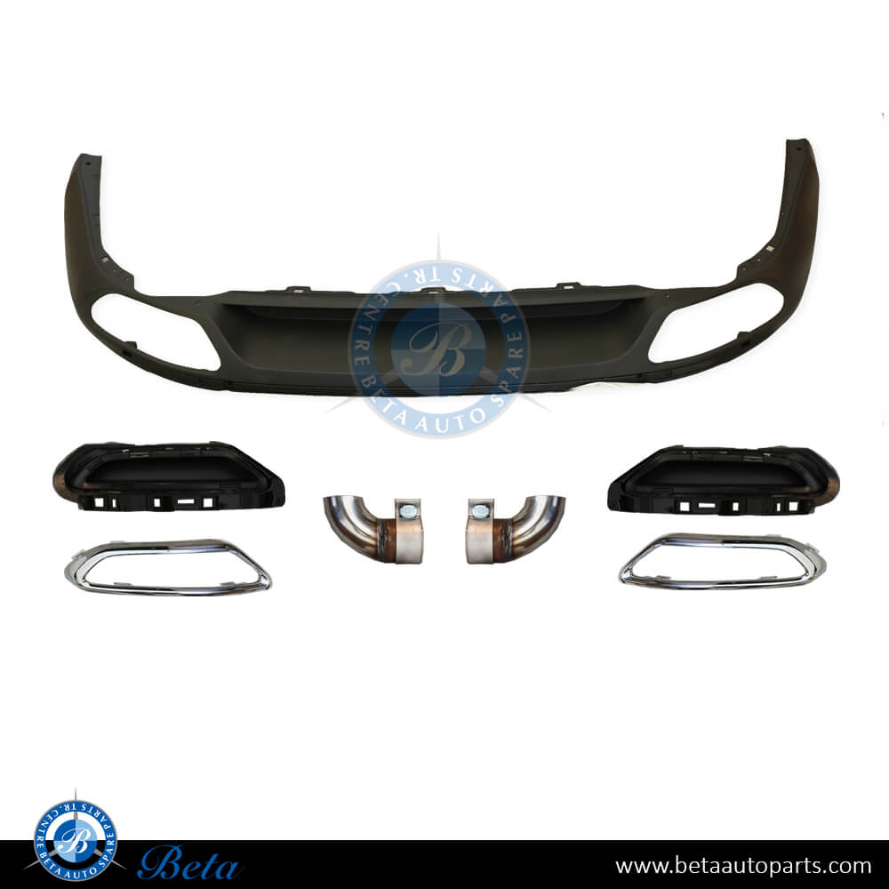 Rear Diffuser R-Line Look for Volkswagen Arteon 2018-2020 models, Part Number 3G8807521D