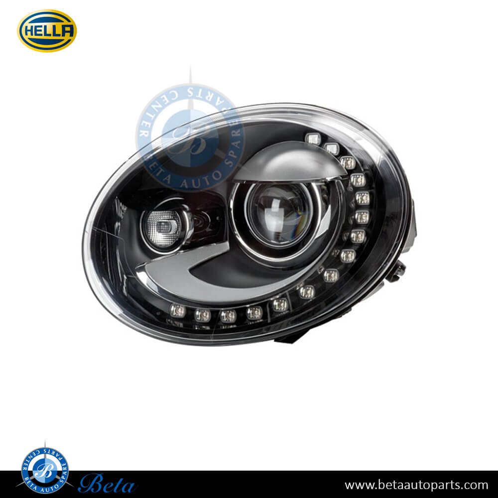 Left Side Headlight Bi-Xenon for Volkswagen Beetle 2012-2019 models, Part Number 5C1941031E / 5C1941031J