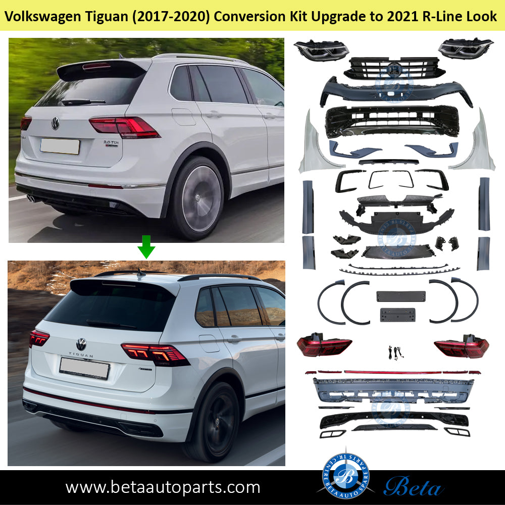 Volkswagen Tiguan (2017-2020), Body kit Conversion Upgrade to 2021 R-Line Look, China