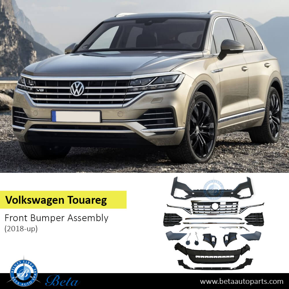 Volkswagen Touareg (2018-Up), Front Bumper assembly, China, 760807217AK